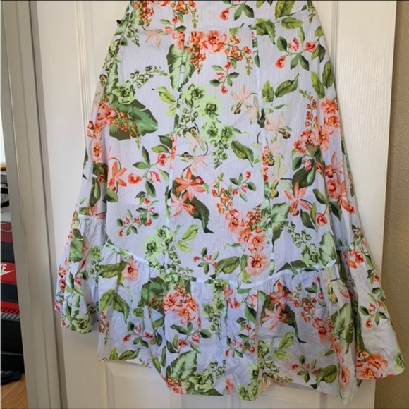 NEW! $109 TOMMY HILFIGER Floral Maxi Skirt Sz 4 BOHO Bohemian - Picture 6 of 11